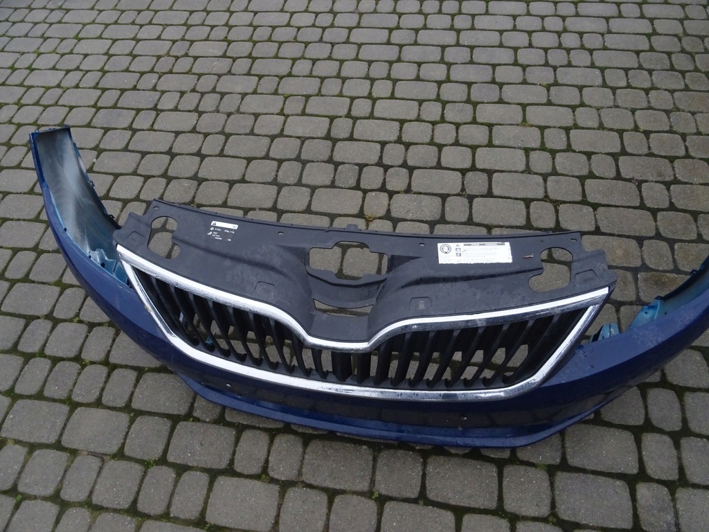 фото №6, Skoda rapid бампер передний решётка радиатора 4711 оригинал