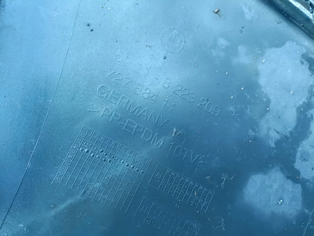 фото №12, Bmw 7 e65 – бампер передний оригинал 8223209 oxfordgrün ii металлик