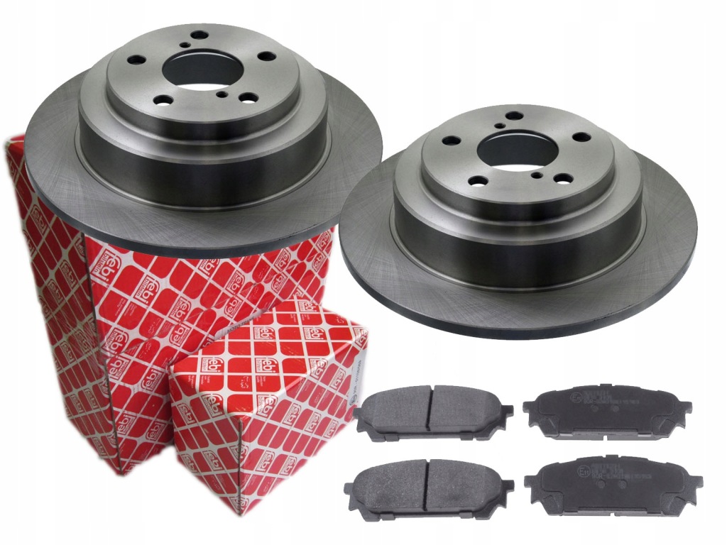 фото №1, Тормозные диски + тормозные колодки febi задняя subaru impreza forester