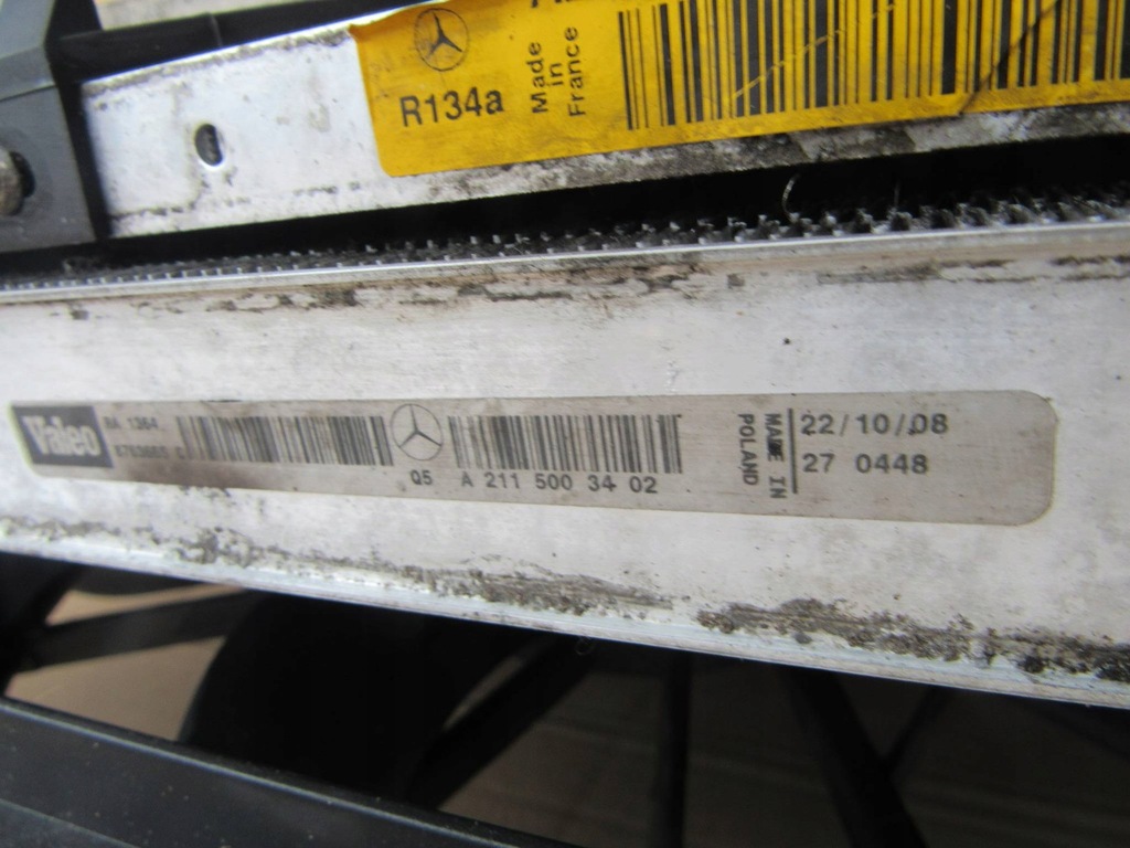 фото №15, Mercedes e w211 211 lift 3.0 cdi радіатор радіатор вентилятор a2115001700