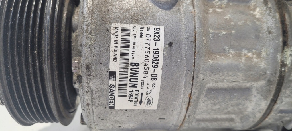 фото №3, Компрессор кондиционера range rover 9x23-19d629-db