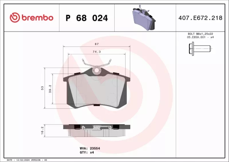 фото №12, Brembo гальмівні диски+ гальмівні колодки задня renault fluence 260mm