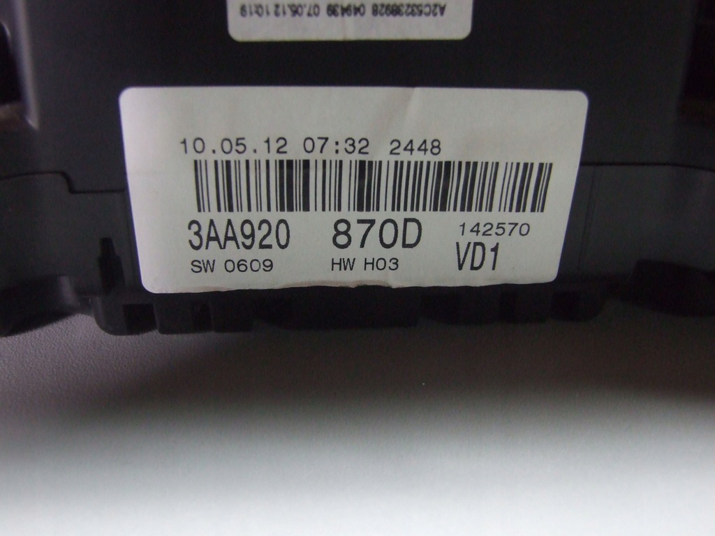 фото №5, Лічильник прилади vw passat b6 b7 3aa920870d