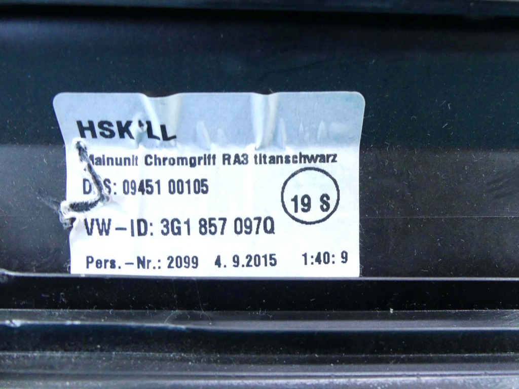 фото №10, Бардачок пасажира vw passat b8 europa