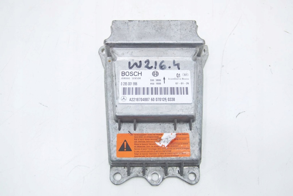 фото №1, Модуль подушка безпеки блок керування mercedes cl w216