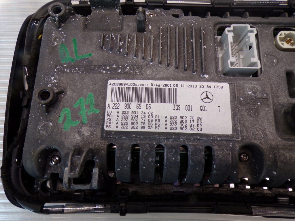 фото №6, Счетчик приборы экран радио дисплей комплект mercedes w222 s klasa