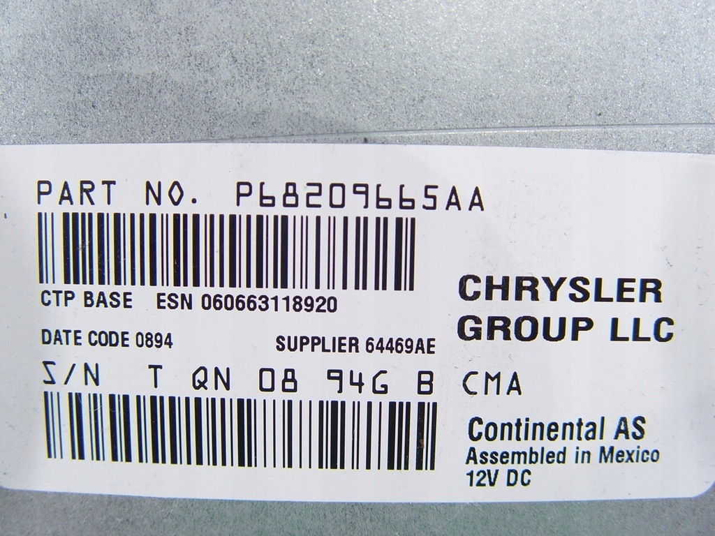 фото №12, Dodge journey fiat freemont 11- зчитувач радіо cd am fm