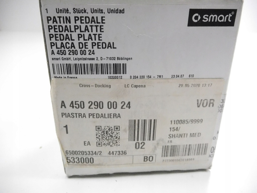 фото №10, Плита педали тормоза smart a4502900024