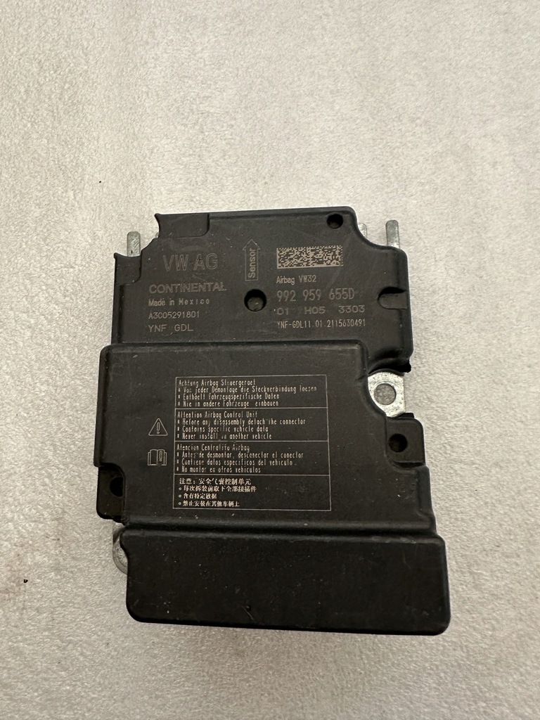 фото №1, Модуль датчик подушка безопасности porsche 992959655d