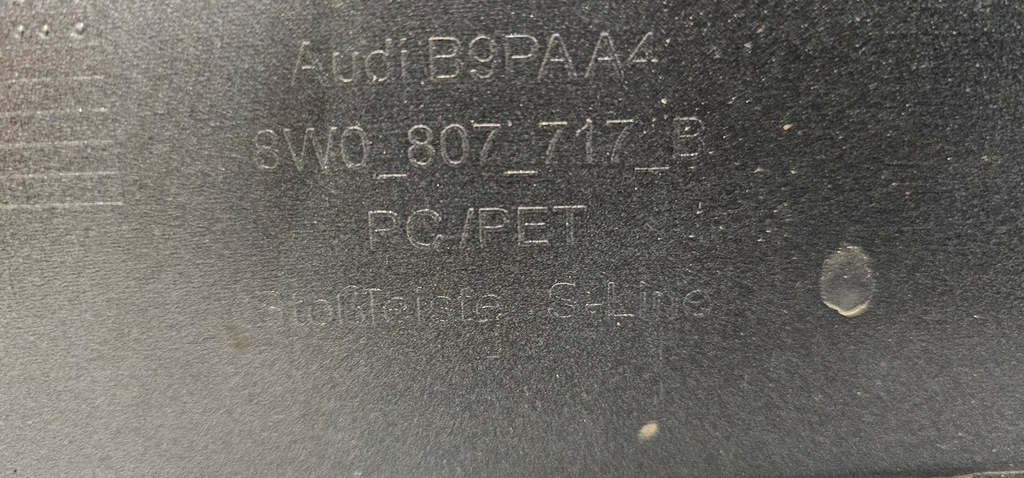 фото №14, Спойлер диффузор бампера перед audi a4 b9 s-line 8w0 lift 20-24