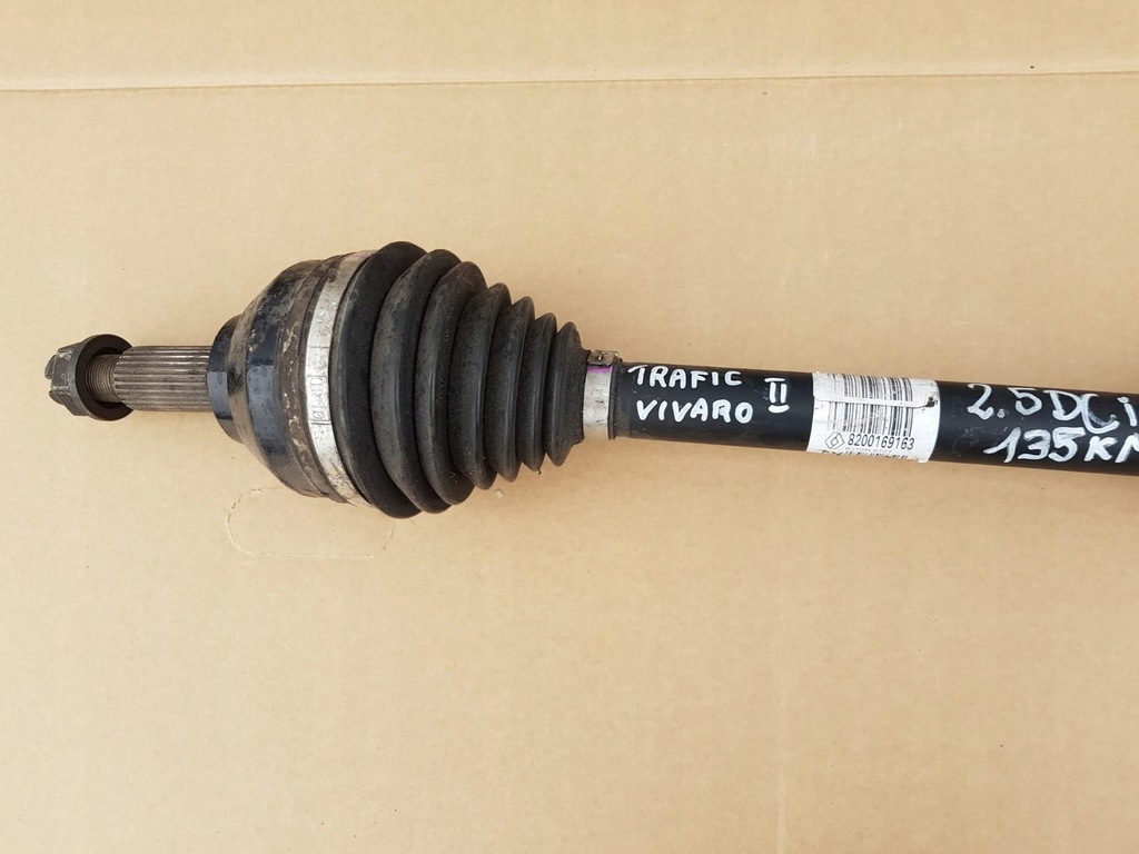 фото №5, Привідний вал права шарнір trafic vivaro 2.5dci 01-06