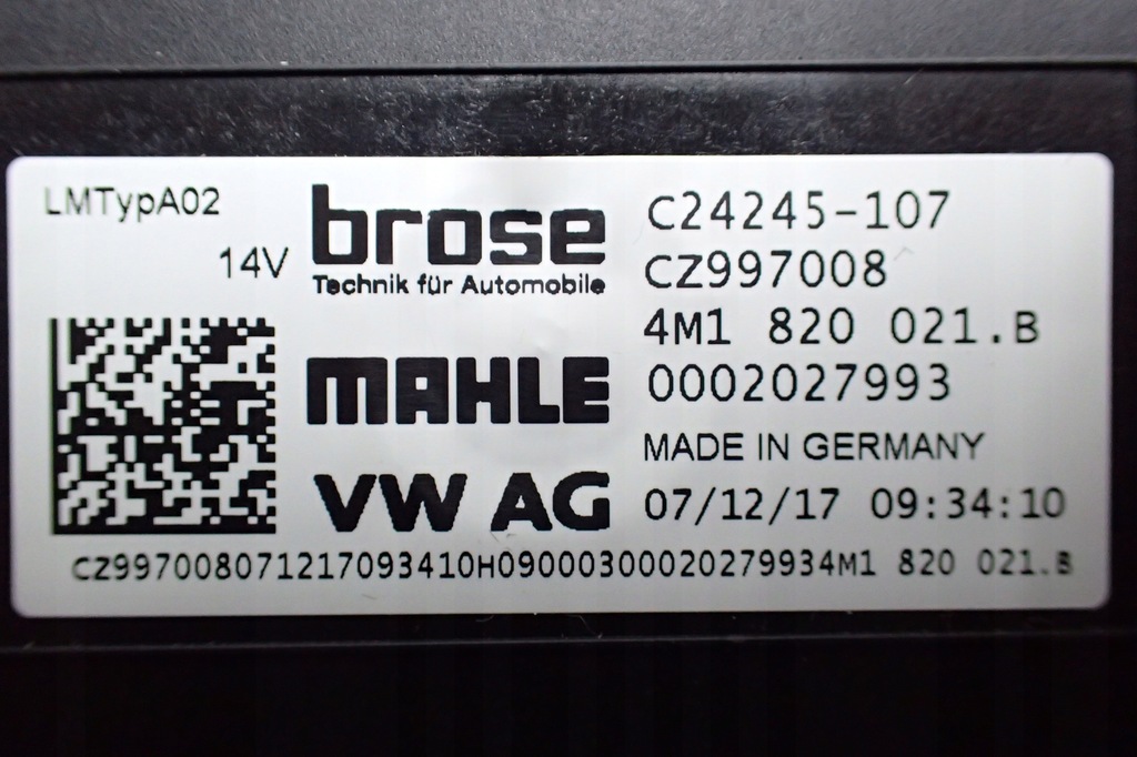 фото №5, ^^ vw touareg 3 двигун вентилятор 4m1820021b