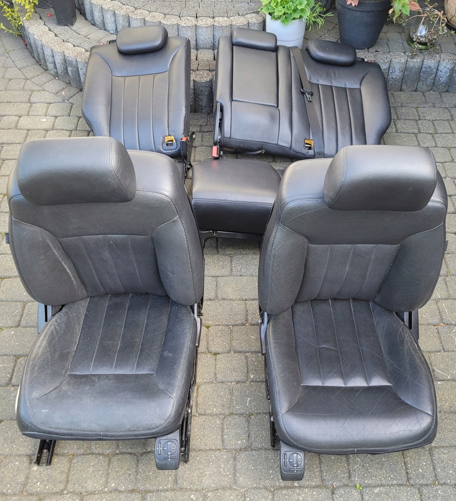 фото №1, Mercedes ml w164 сидіння лівий праве вентильовані пам'ять заднє сидіння комплект