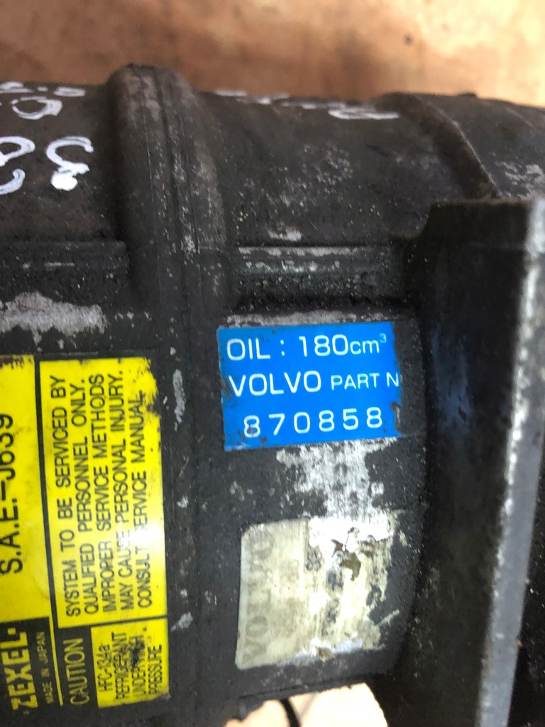 фото №7, Volvo s80 2.5tdi 01' компрессор кондиционера