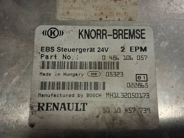 Модуль блок керування ebs renault magnum dxi 0486106057 Ціна