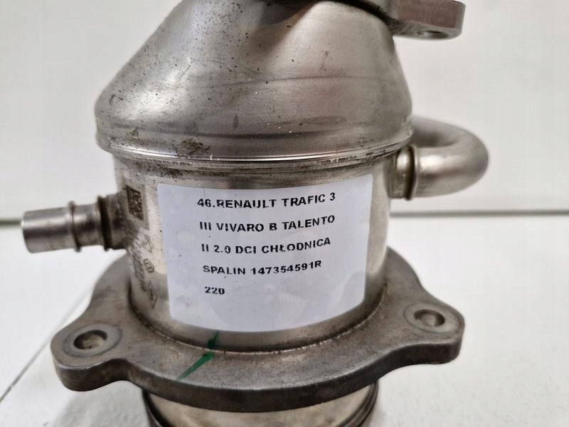 фото №8, Renault trafic iii 3 vivaro b 2.0 dci радіатор вихлопних газів egr 147354591r