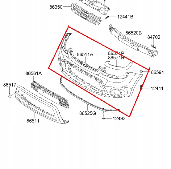 фото №1, Org!!!! бампер перед передний kia soul 2011-2013