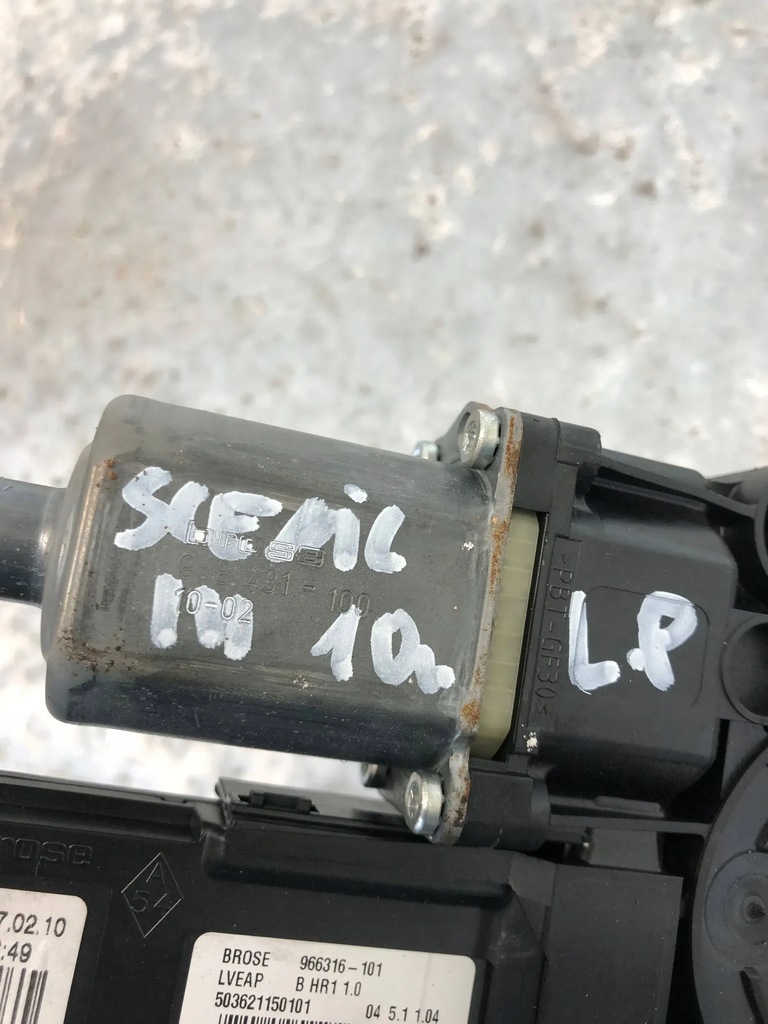 фото №5, Моторчик стекло левый перед renault scenic iii 807310021r