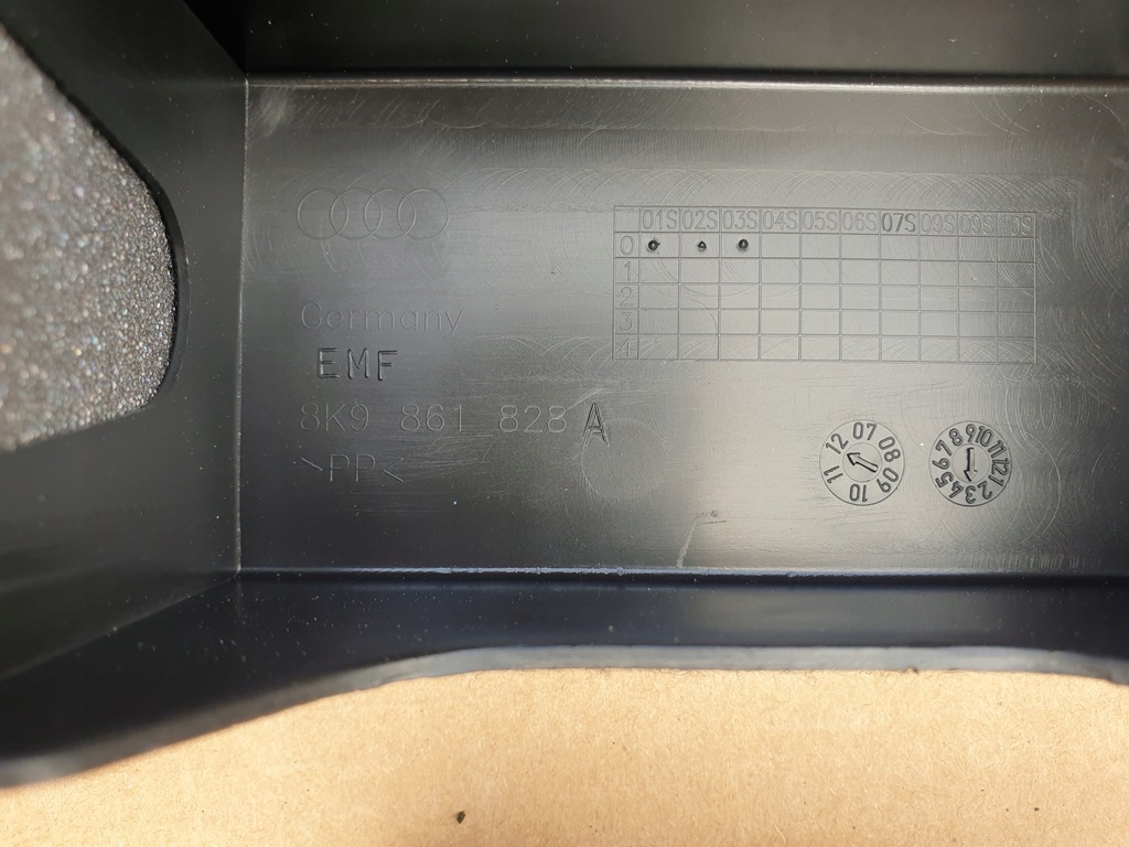 фото №11, Молдинг пол багажника правая левая audi a4 b8 8k avant kombi allroad оригинальный номер