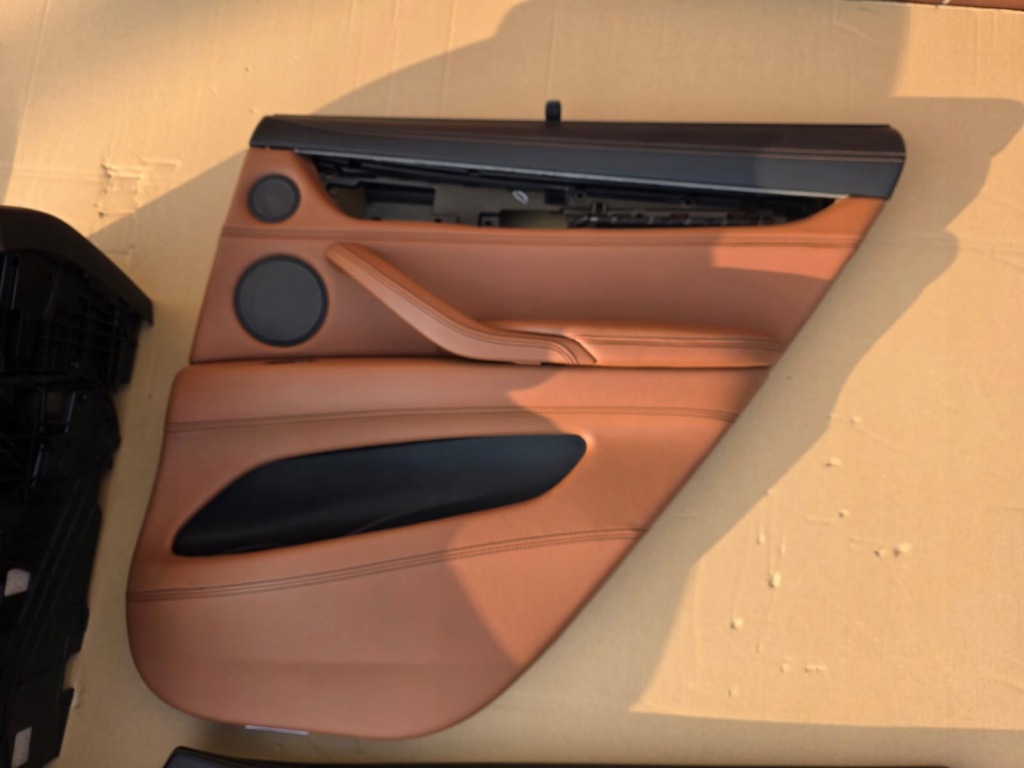 фото №7, Bmw x6 f16 f86 комплект обивка дверь обшивки туннель средний amaro braun