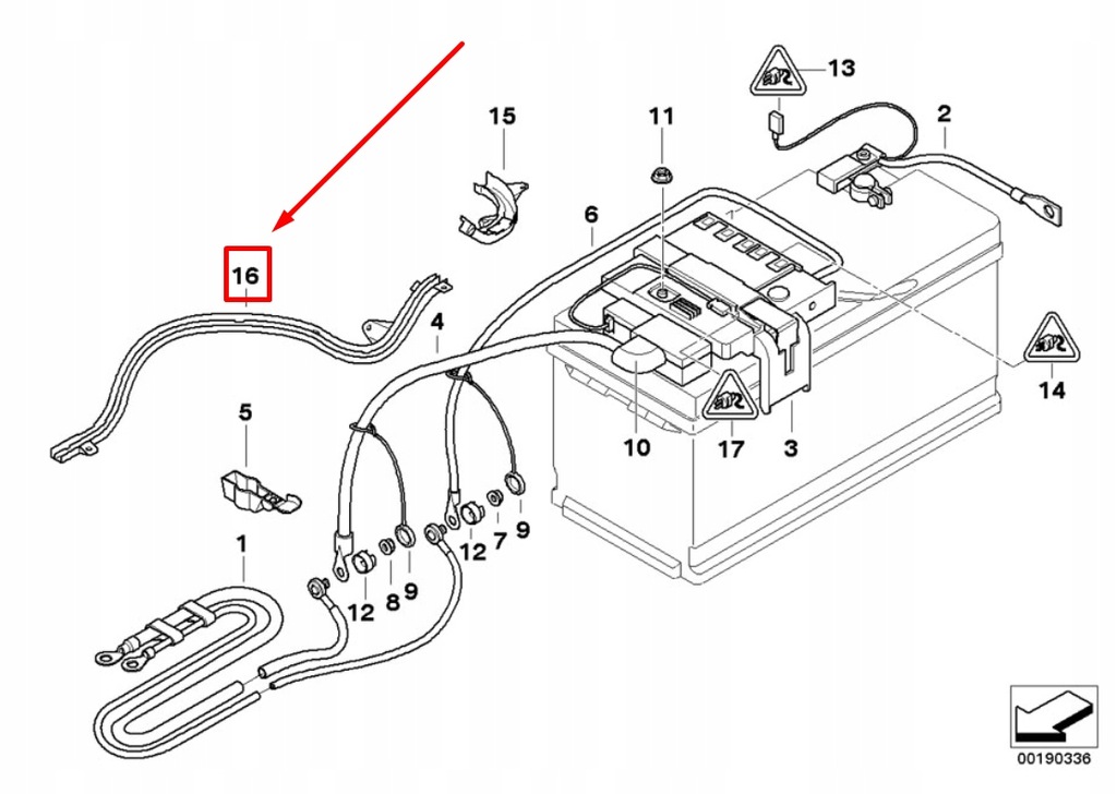 фото №4, Bmw 3 e90 rear аккумулятор кабель воздуховод 9124952 61139124952