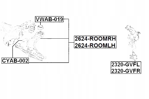 фото №2, Febest 2624-roomlh важіль, підвіска колеса