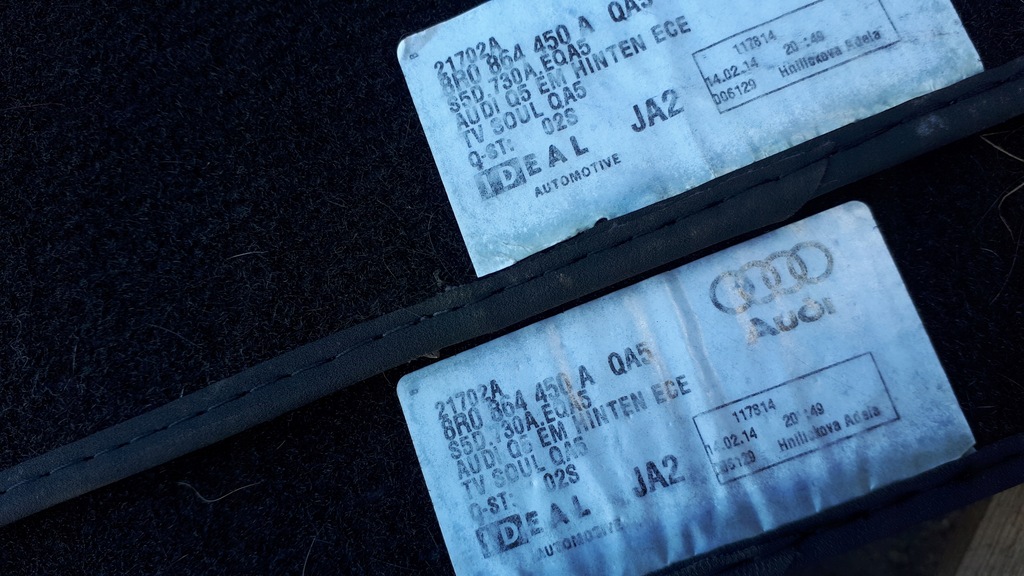 фото №13, Sq5 8r q5 коврик коврики перед левый правый задняя 4x