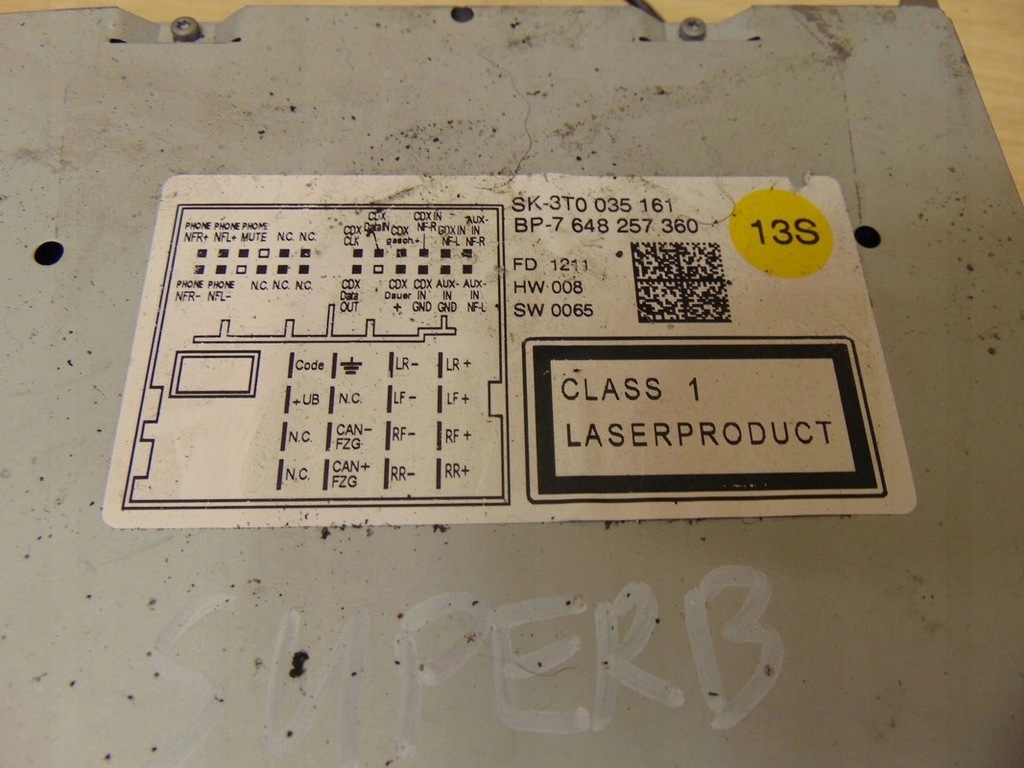 фото №5, Радіо заводський skoda superb ii 3t0035161