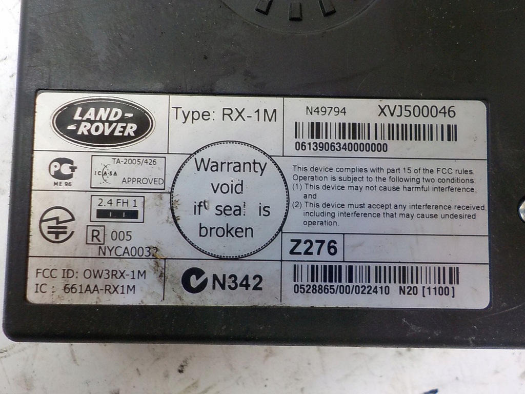 фото №3, Land rover range rover sport модуль bluetooth xvj500046 rx-1m