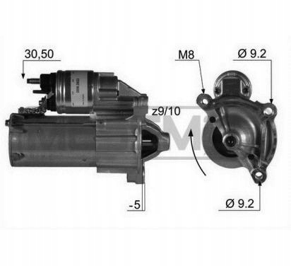 фото №1, Era messmer стартер peugeot, citroen