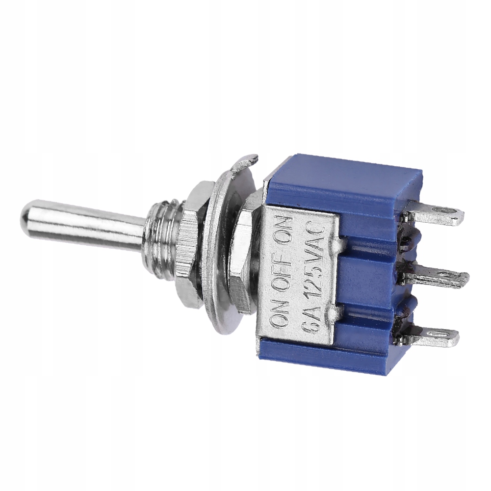 фото №16, 10x переключатель dźwigniowy винтовой 3 контакты on-off-on ac 125v 6a mts-103