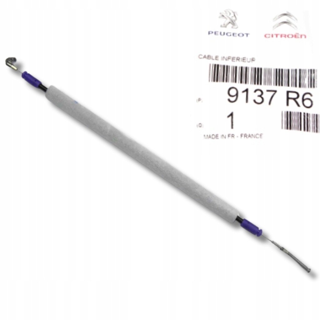 фото №1, Оригінальна трос замка двері задня нижня jumpy expert 9137r6