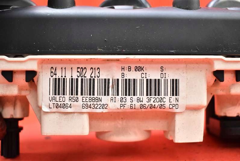 фото №7, Панель керування обдув 1502213 mini cooper one r50 lift 04-06