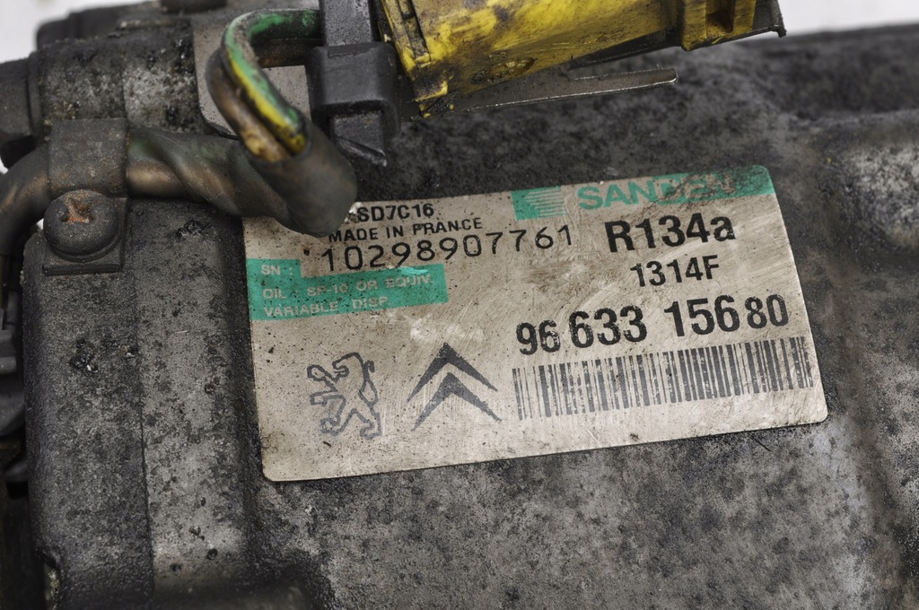 фото №6, Peugeot 407 2.7 компрессор кондиционера 9663315680