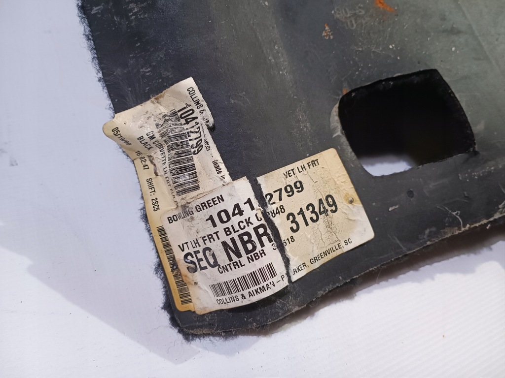 фото №10, Коврик обшивка левый перед chevrolet corvette c5