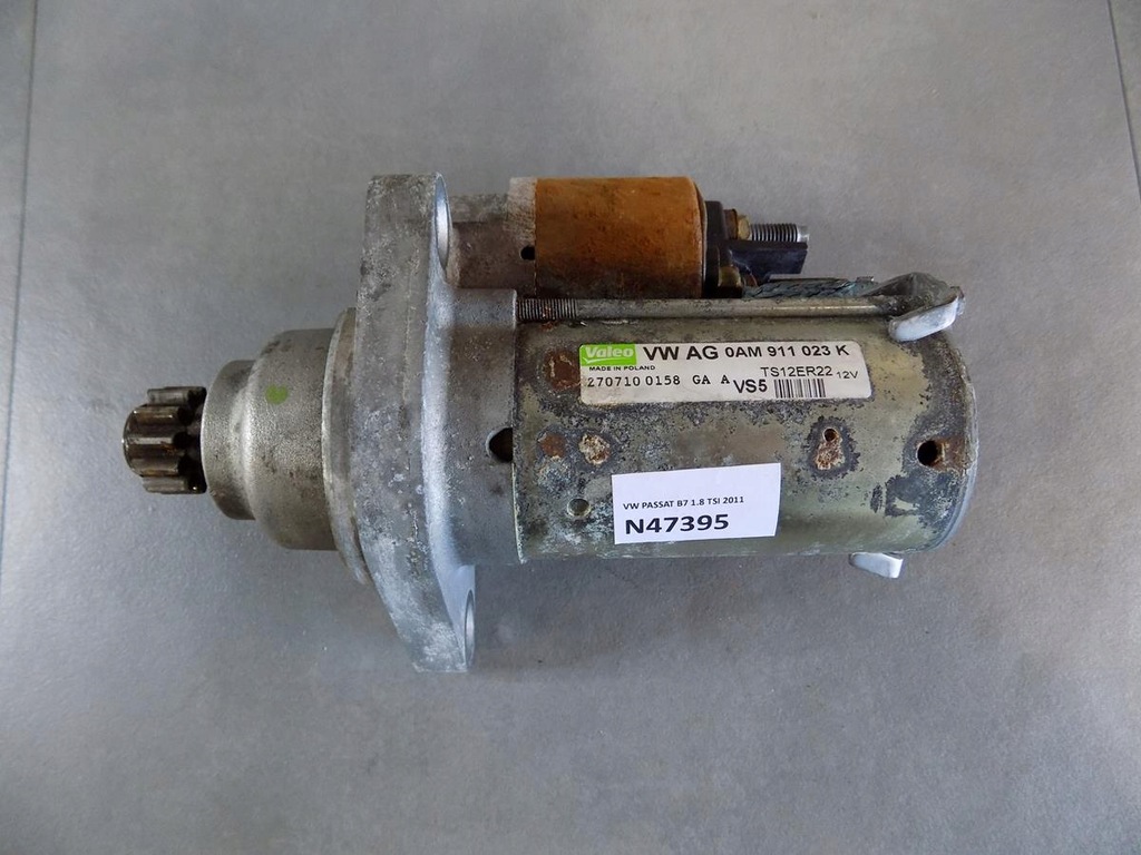 фото №1, Vw passat b7 стартер 0am911023k