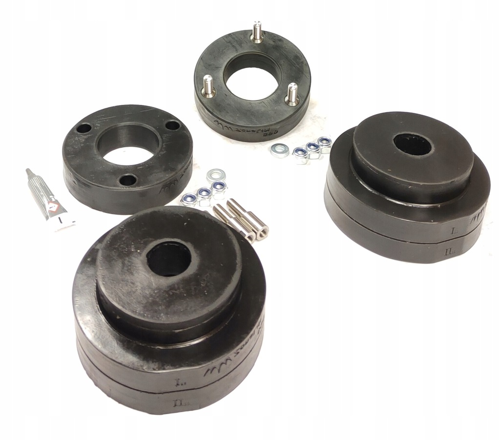 фото №16, Mitsubishi pajero 4 p4 v80 iv прокладки pod пружины 50mm lift 2cale