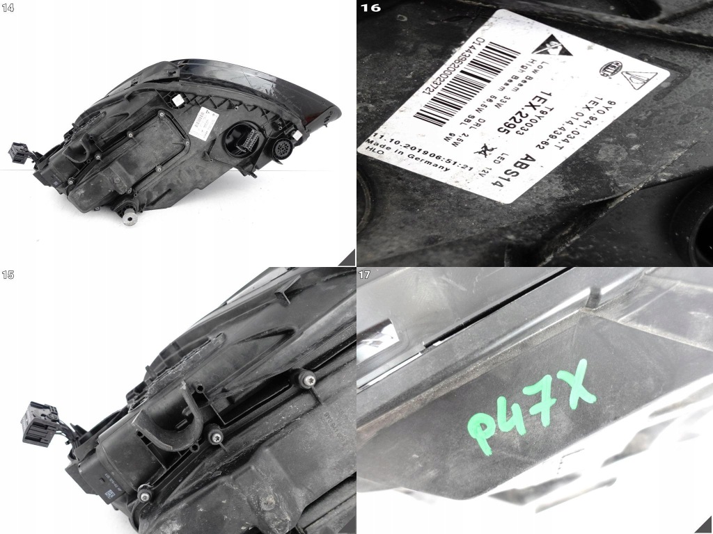 Porsche cayenne 3 e3 9y0 18- фара pdls full led правий перед європа Оригінал