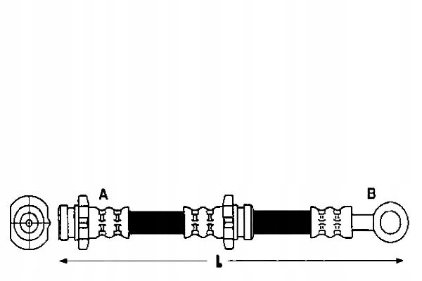 фото №1, Ap шланг гальмівний nissan primera 1.6 16v p11