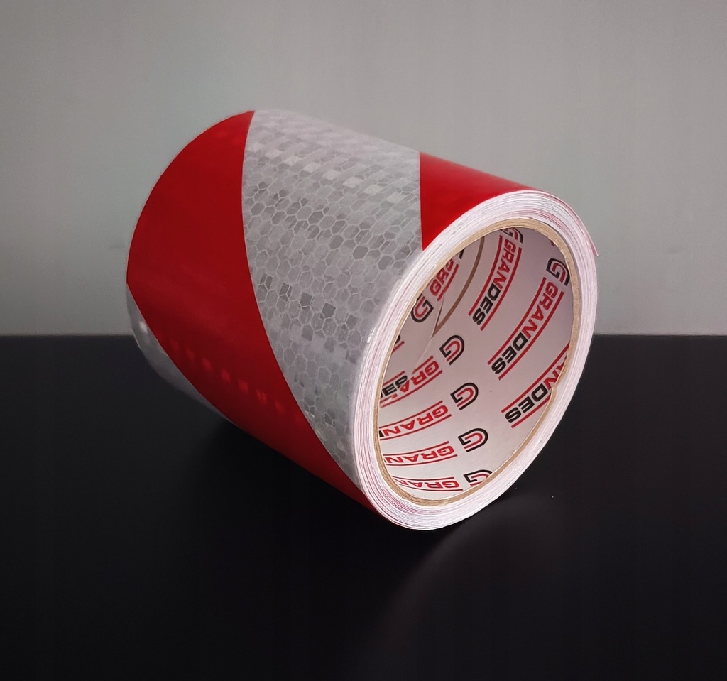 фото №10, Стрічка samoprzylepna попереджувальна плівка відбиваюча pryzmatyczna 100mm 5m