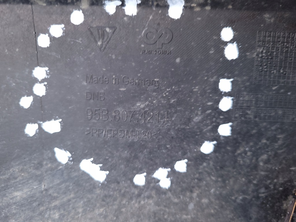 Porsche macan | бампер диффузор спойлер задняя задний 95b807421l | 0200 с Разборки