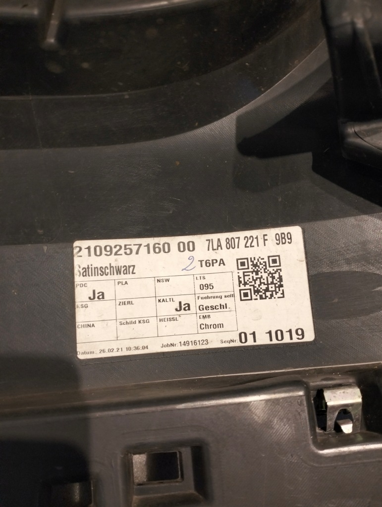 фото №15, Vw t6.1 t6 lift 7la transporter бампер 7la807221f