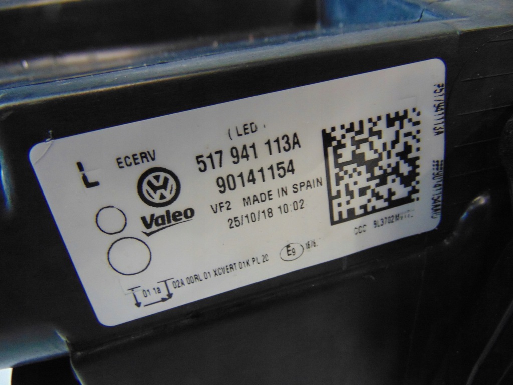 фото №14, Лампа ліва перед full led vw golf sportsvan 517941113a