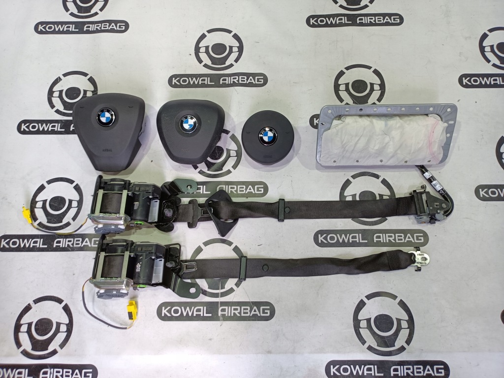 фото №6, Bmw x5 f15 x6 f16 панель приладів консоль подушка безпеки ремені оригінал демонтаж