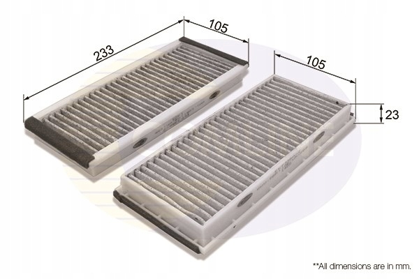 фото №1, Фільтр салонний comline /вугільний/ mazda mpv 99-/rx-8 03-12