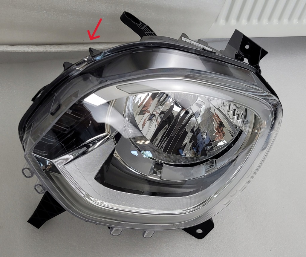 Лампа ліва перед renault twingo iii lift 2018- led 260602593r Оригінал