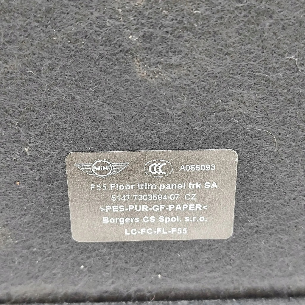 фото №7, Mini one - cooper f56 f55 2014 обшивка багажника