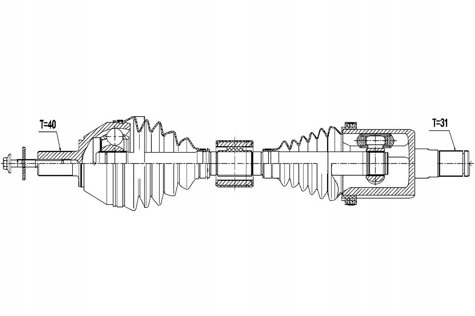 Nty npw-vv-115 wał приводной Оригинал