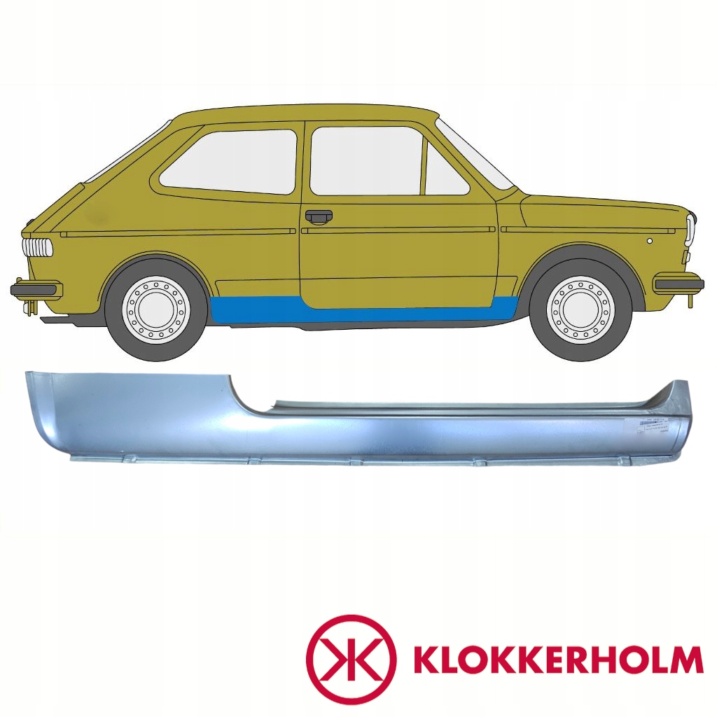 фото №1, Ремкомплект порог do fiat 127 1982-1987 / правая