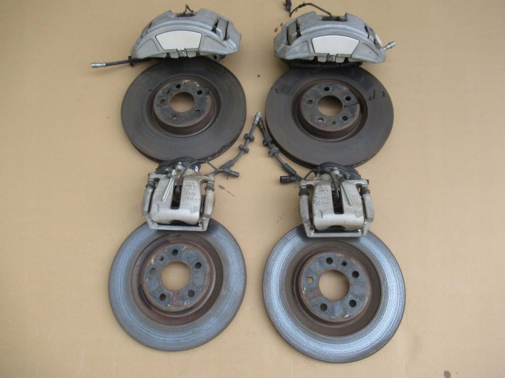 фото №1, Audi a8 d4 lift супорти гальмівні диски гальмівні колодки супорт 355mm